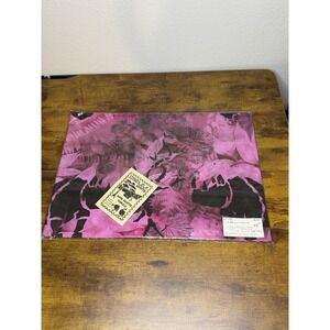 Vintage South African Hand Dyed & Painted Tie Dye Safari Tribal Table Cloth